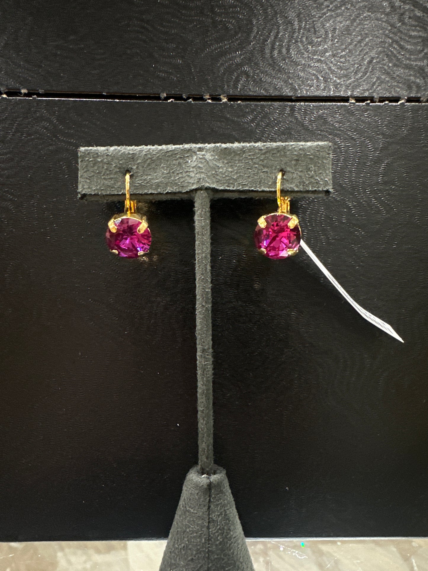 MARIANA EARRINGS - YG - LG PNK CRYSTALS