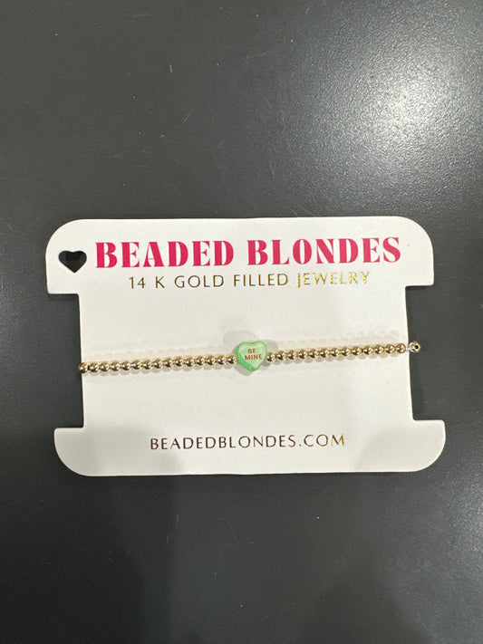 BE MINE BEADED BRACELET