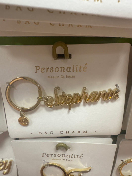BAG CHARM KEYCHAIN - STEPHANIE