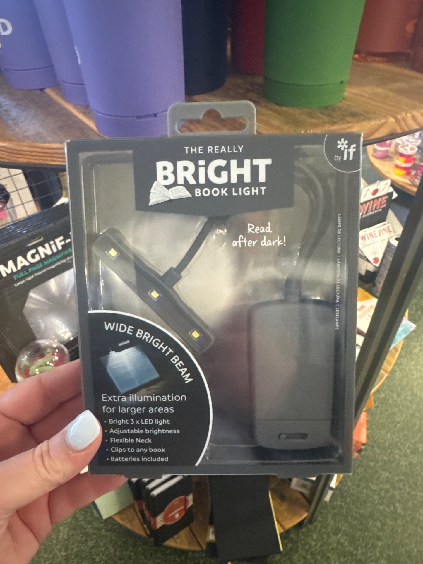 THE REALLY BRIGHT BOOK LIGHT - GRAY