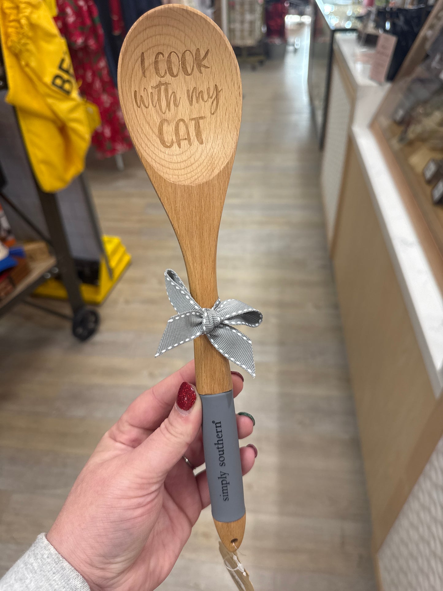WOODEN SPOON - COOK WITH MY CAT