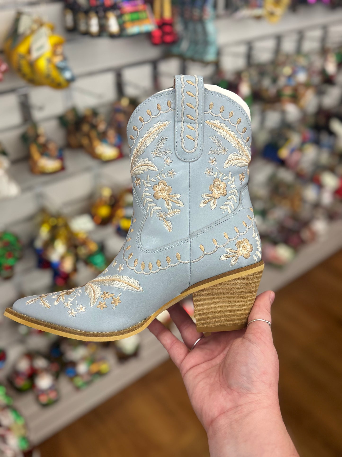 Corral Blue Embroidered Western Boots