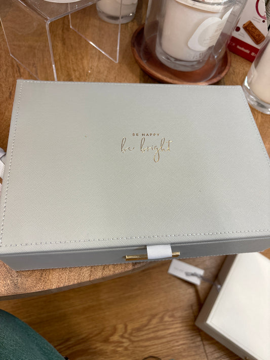 KATIE LOXTON JEWELRY BOX - GRAY