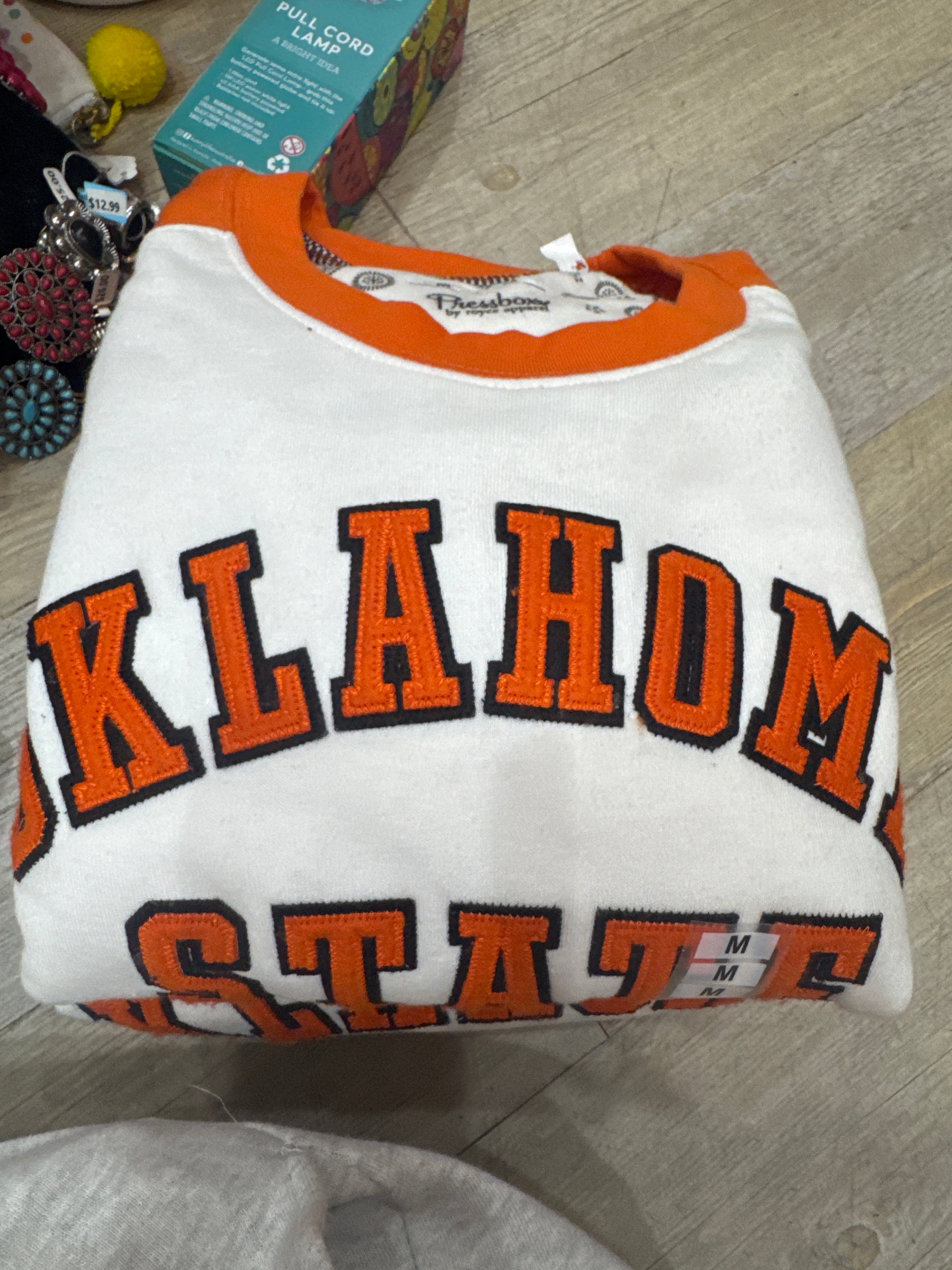 OSU LOTUS - ORANGE/WHITE CROP SWEATSHIRT