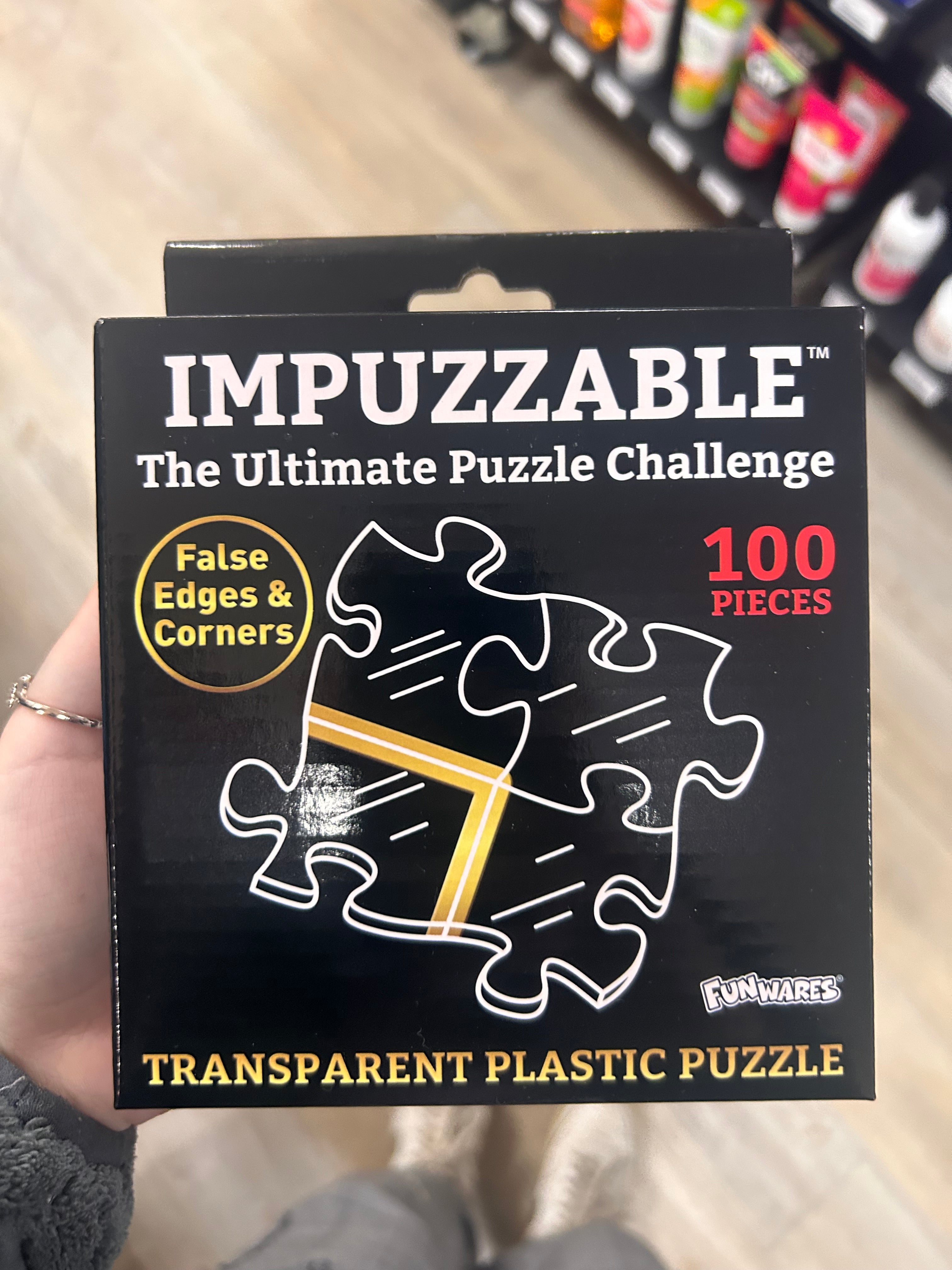 IMPUZZABLE TRANSPARENT PLASTIC PUZZLE