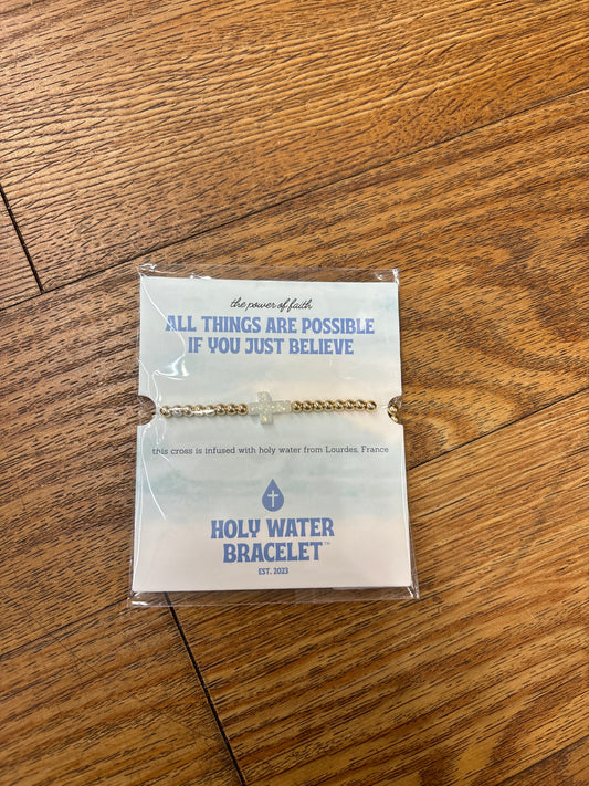 Holy Water Bracelet- All Things Are Possible If You Just Believe- Gold - Pharm Favorites by Economy Pharmacy