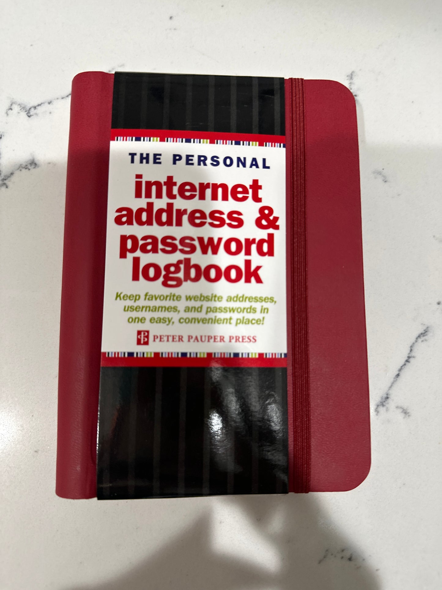 INTERNET LOG BOOK RED - Pharm Favorites by Economy Pharmacy