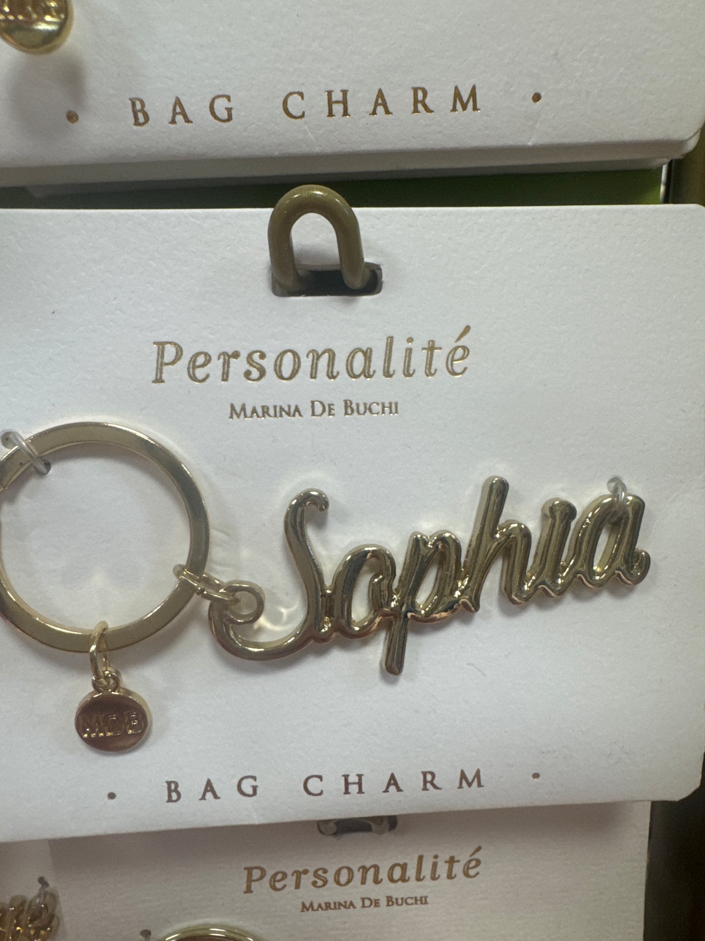 BAG CHARM KEYCHAIN - SOPHIA