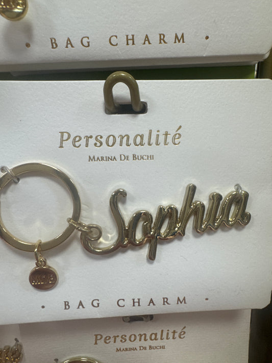 BAG CHARM KEYCHAIN - SOPHIA