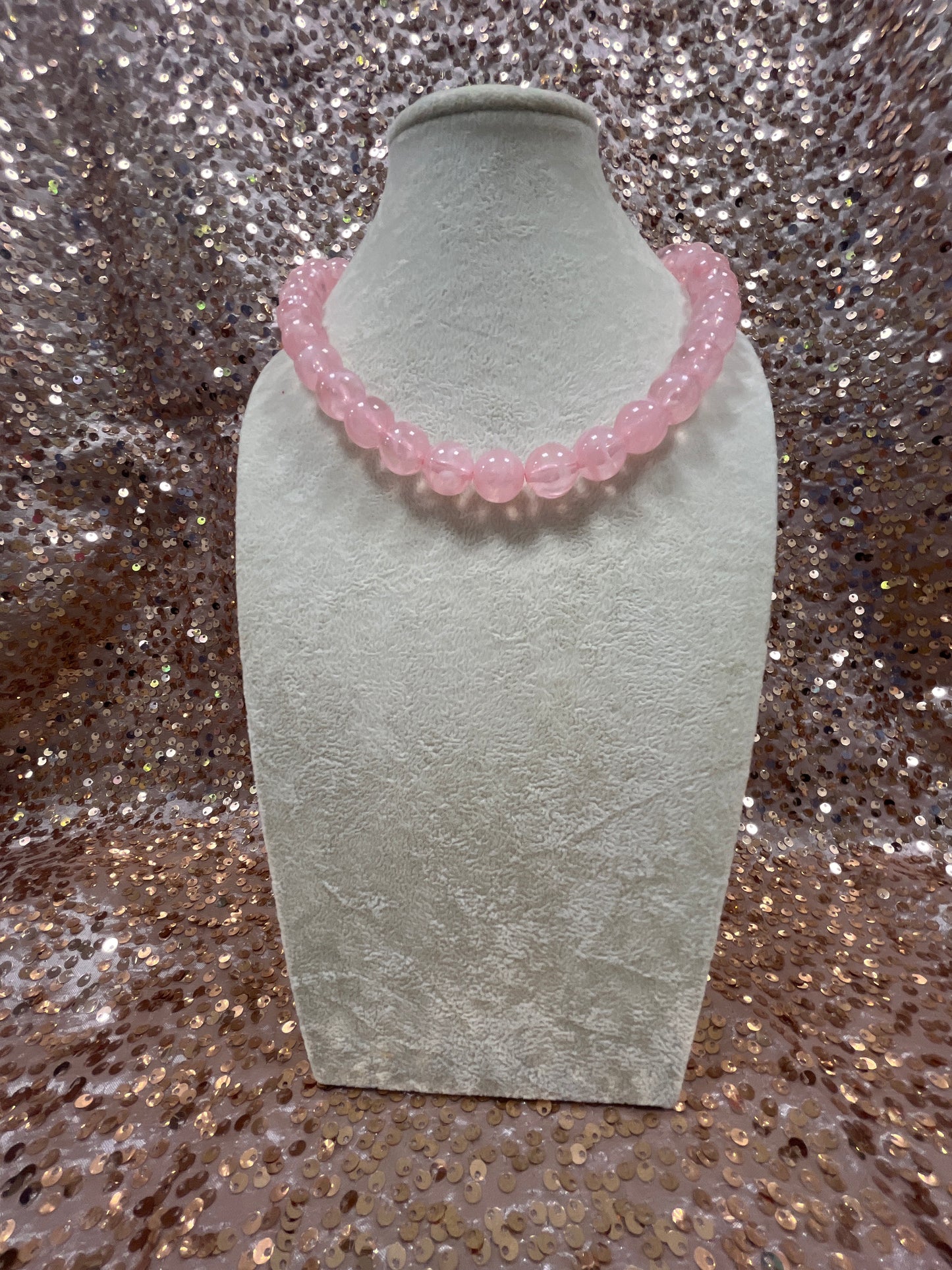 OVERSIZED BEADED NECKLACE