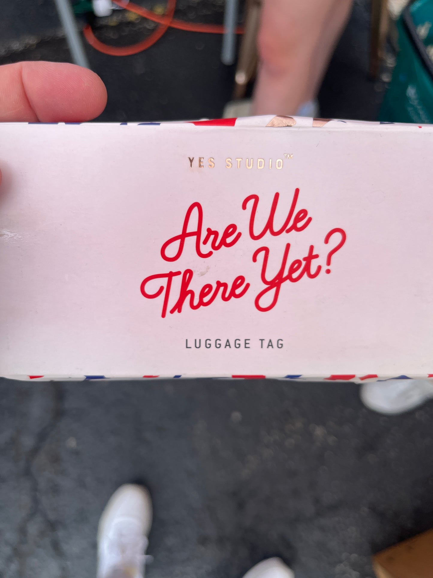 ARE WE THERE YET LUGGAGE TAG