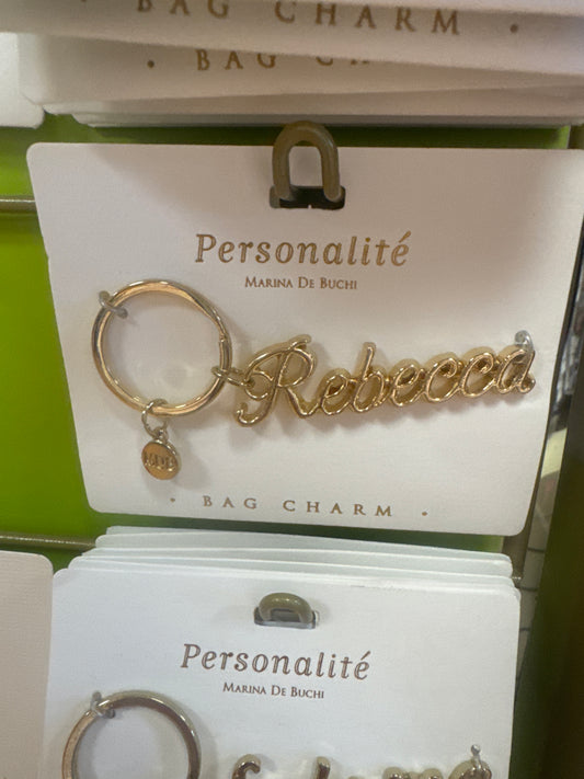 BAG CHARM KEYCHAIN - REBECCA