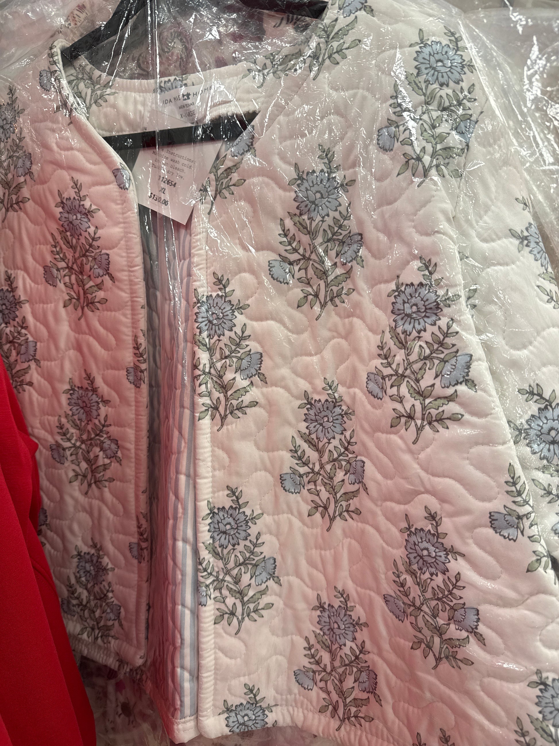 CROPPED JACKET - CLAIRE FLORAL LIGHT BLUE - Pharm Favorites by Economy Pharmacy