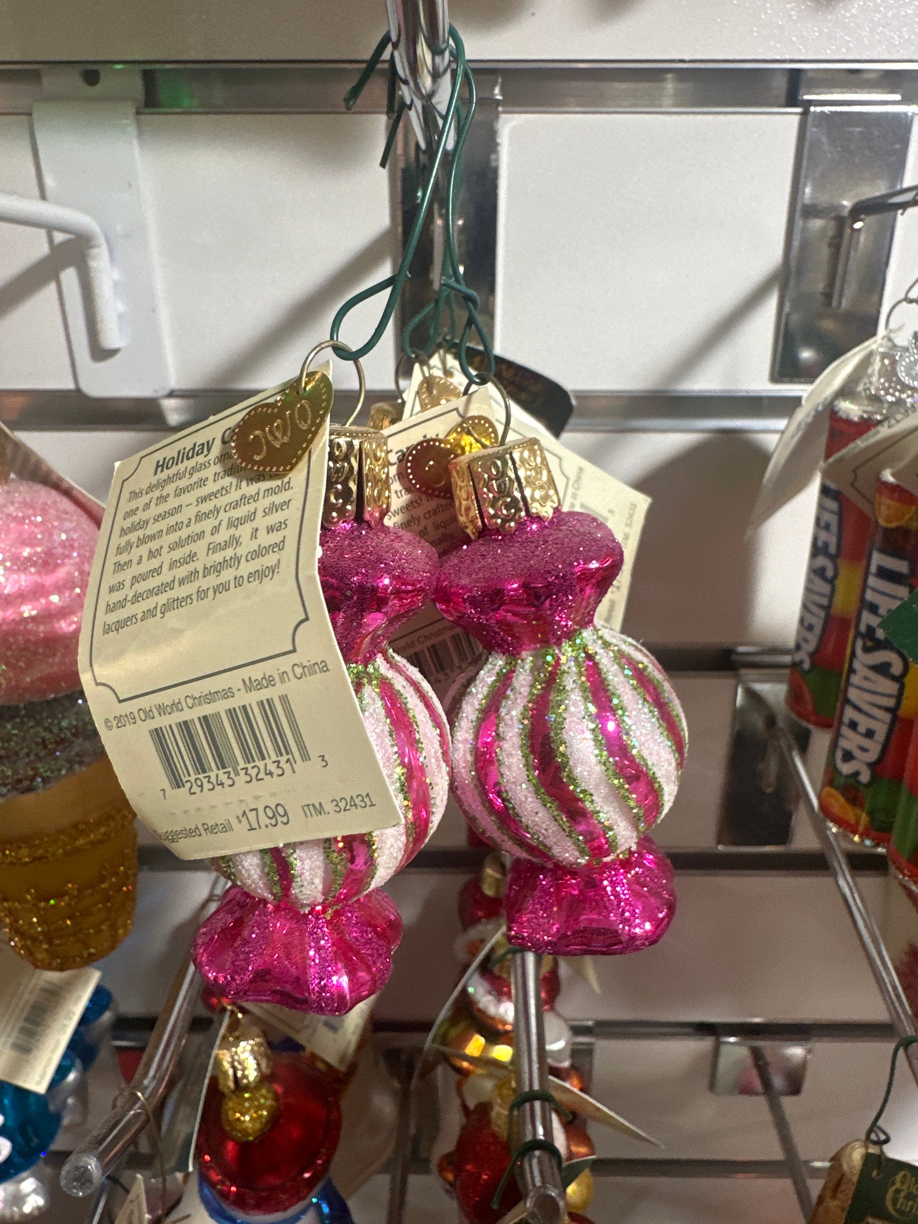 CHRISTMAS ORNAMENT HOLIDAY CANDY