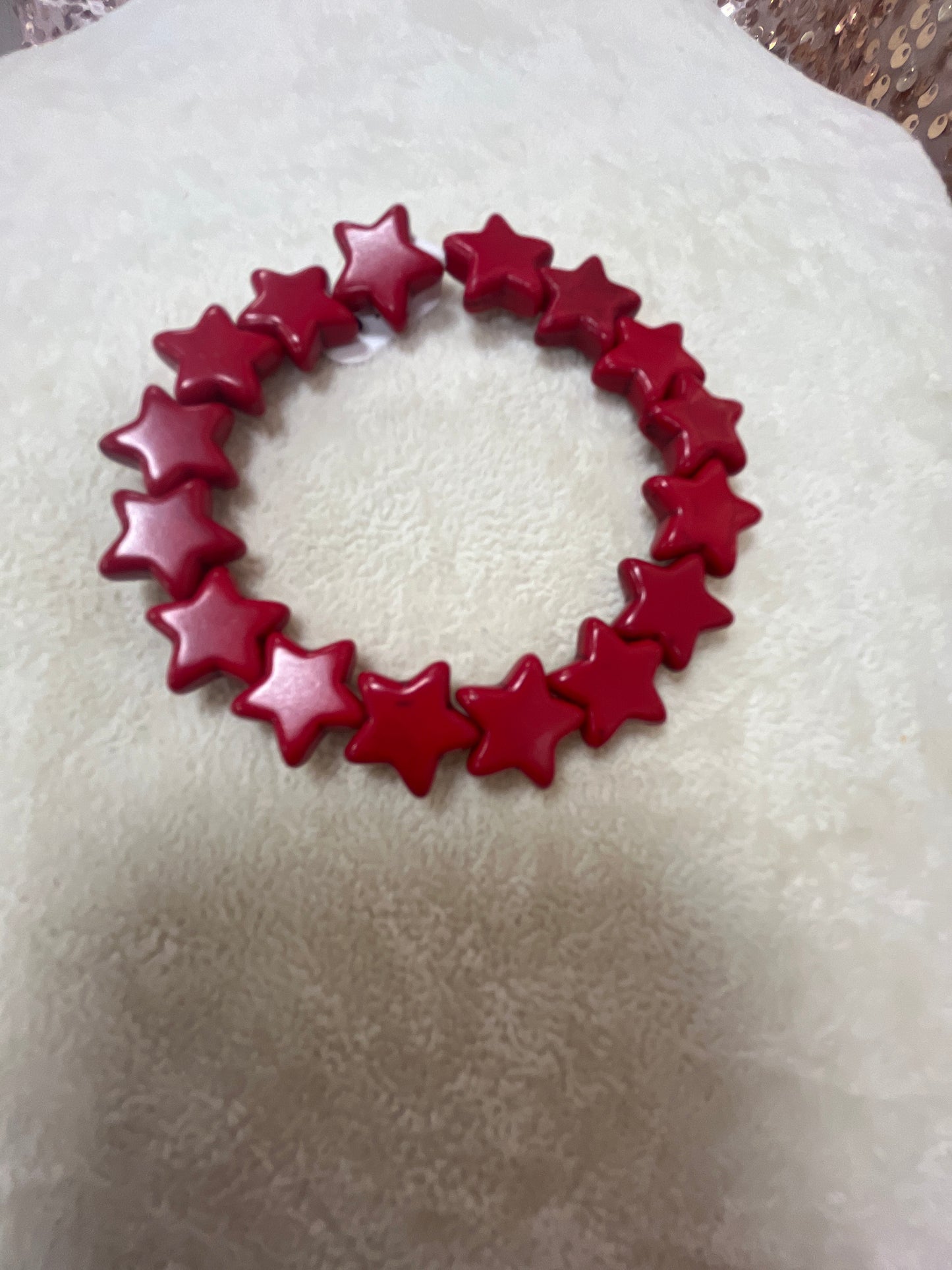 STAR BEADED STRETCHABLE BRACELET