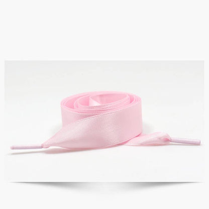 SILK SATIN RIBBON BOW PAIR SHOE LACES