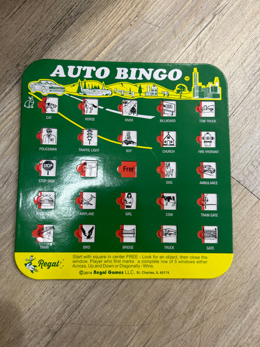 TRAVEL BINGO CARD