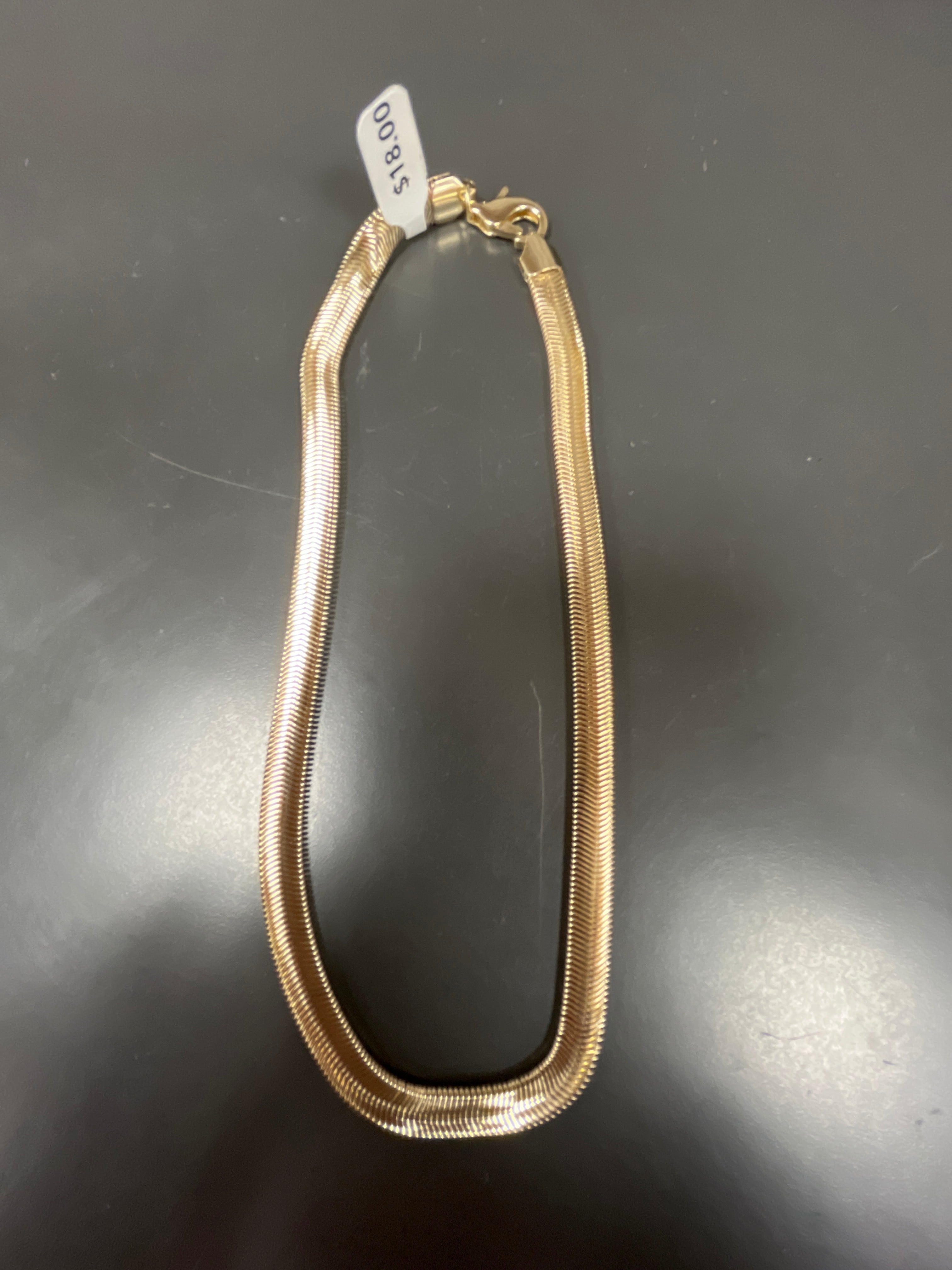 GOLD SNAKE CHAIN NECKLACE 16"