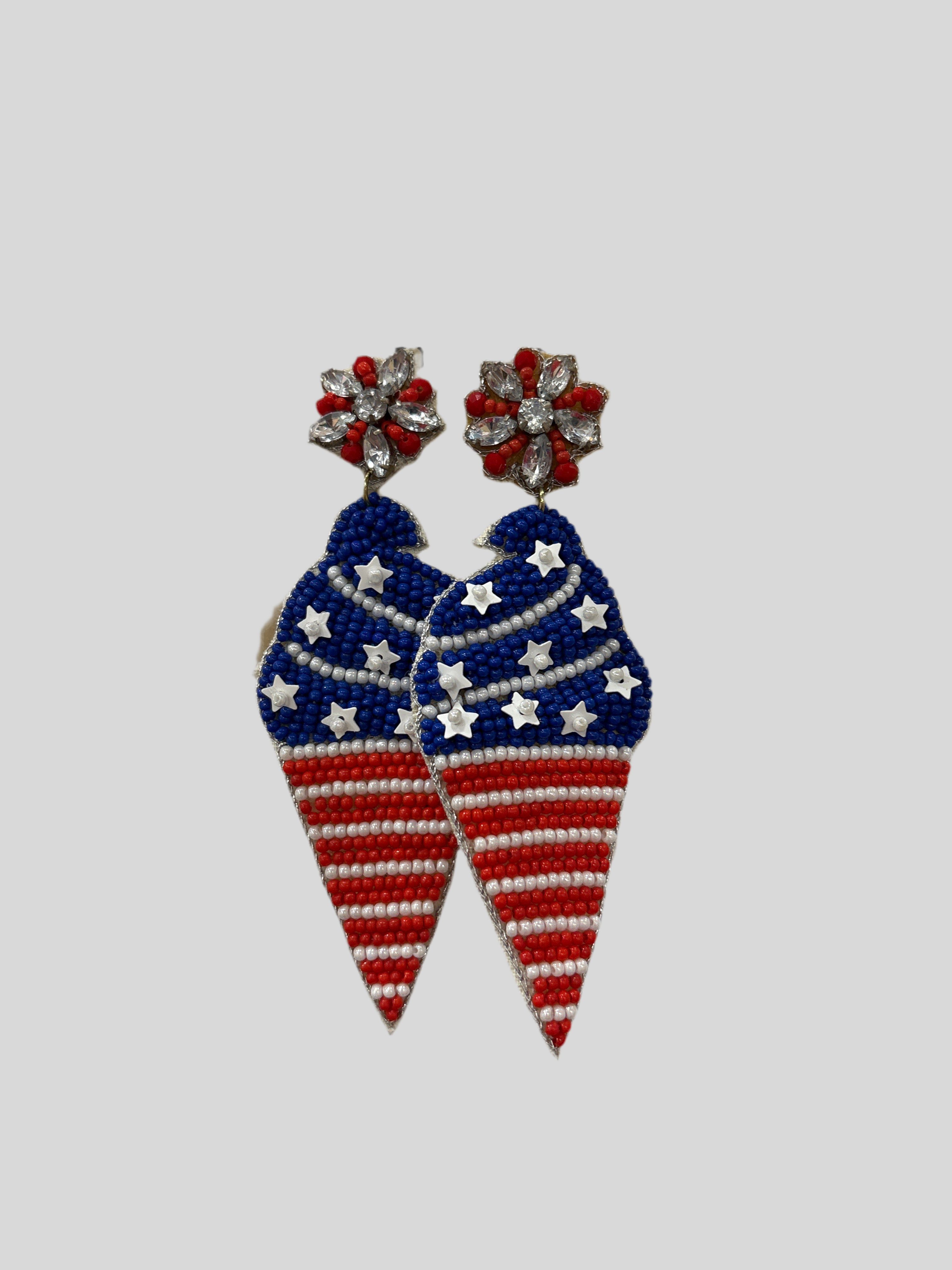 American Swirl Ice Cream Earrings