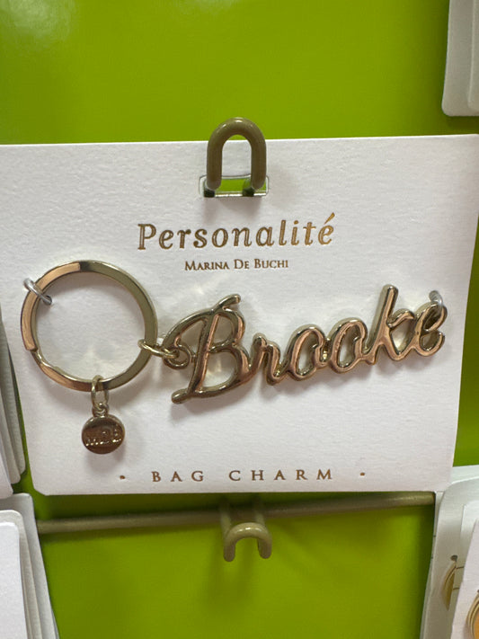 BAG CHARM KEYCHAIN - BROOKE