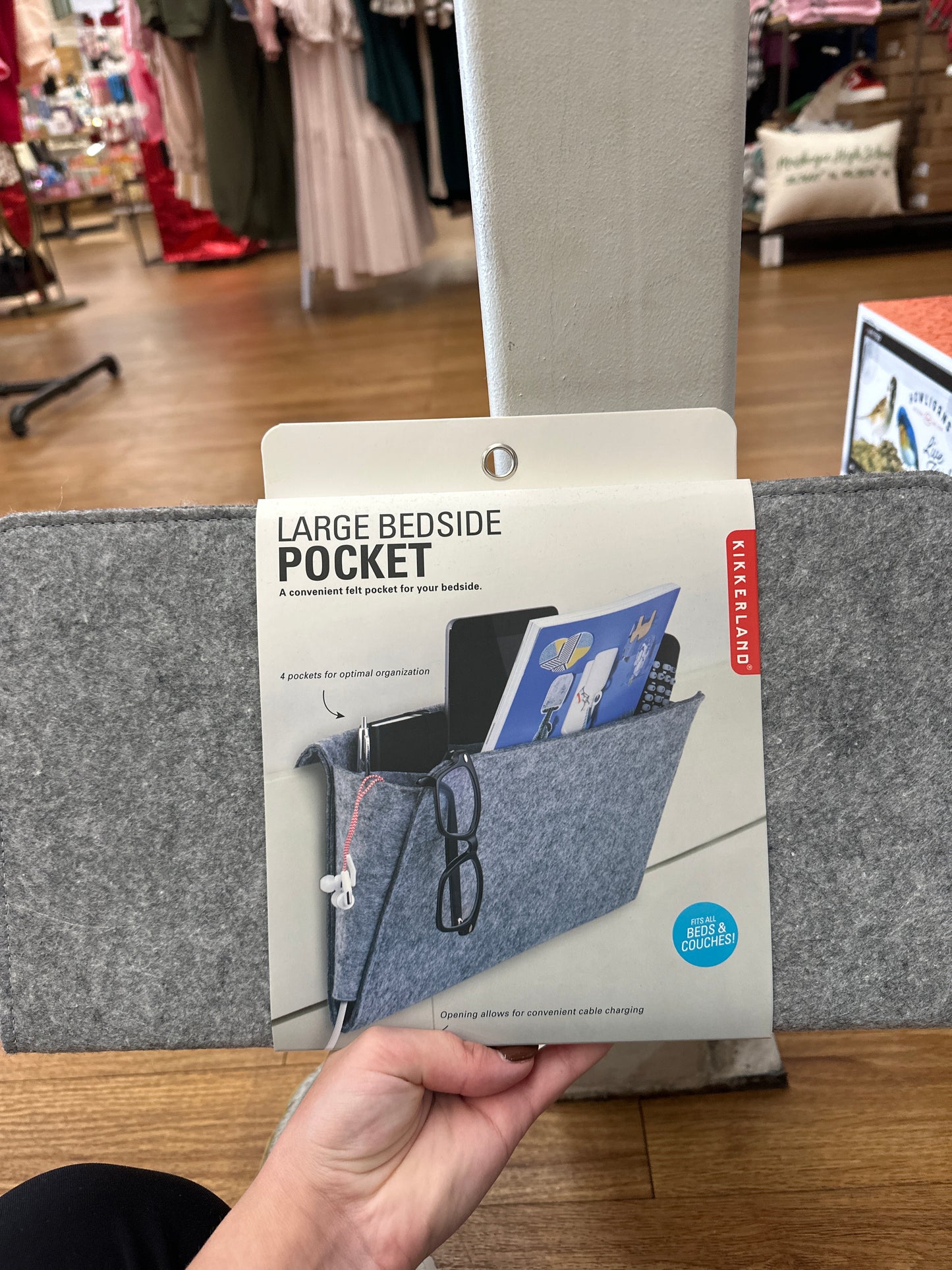 BEDSIDE POCKET - GRAY
