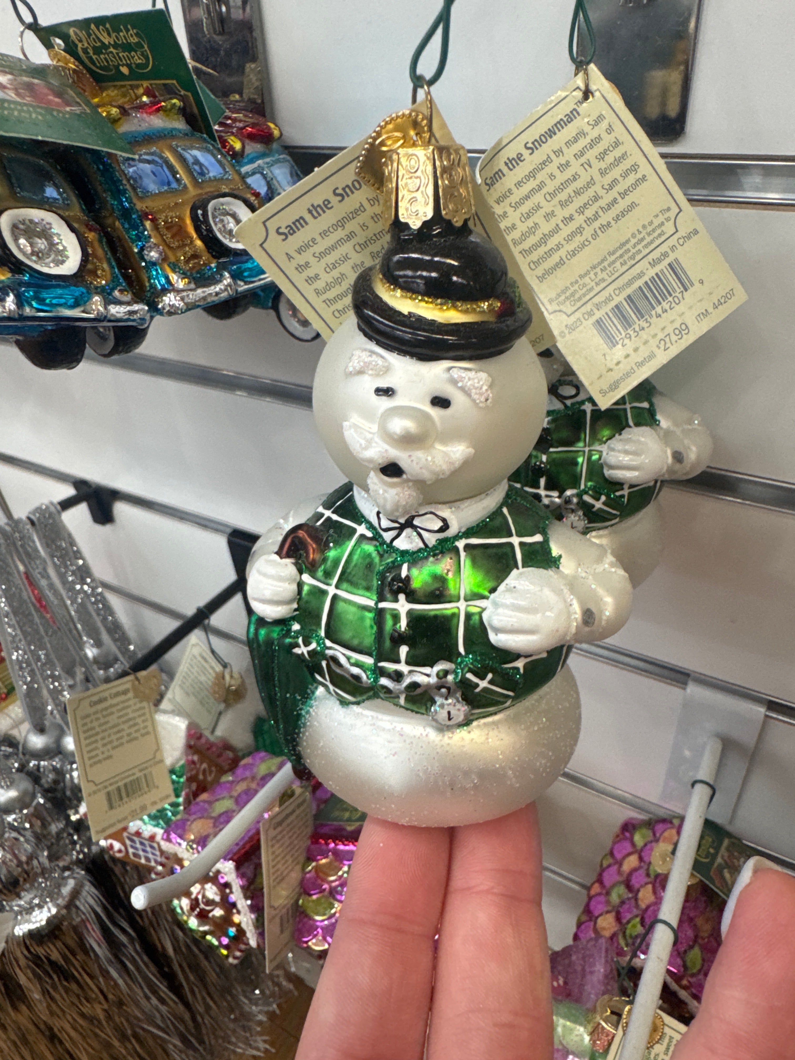 ORNAMENT - SAM THE SNOWMAN