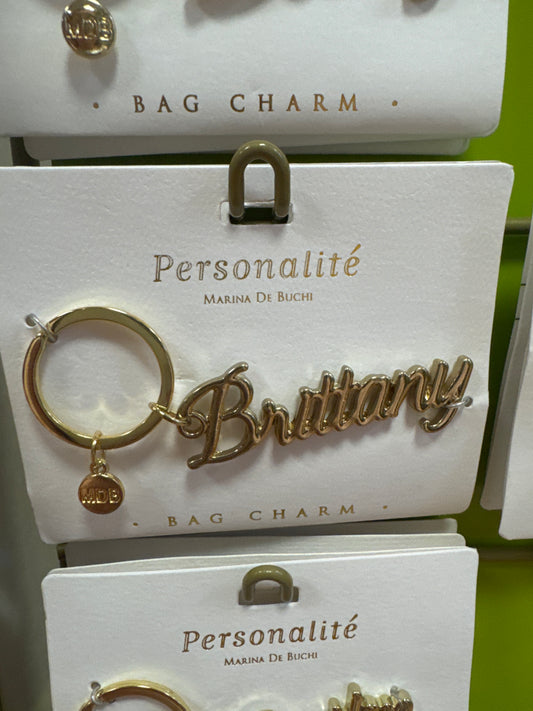 BAG CHARM KEYCHAIN - BRITTANY