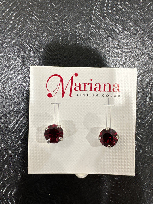 MARIANA EARR-SLVR
STUDS-RED