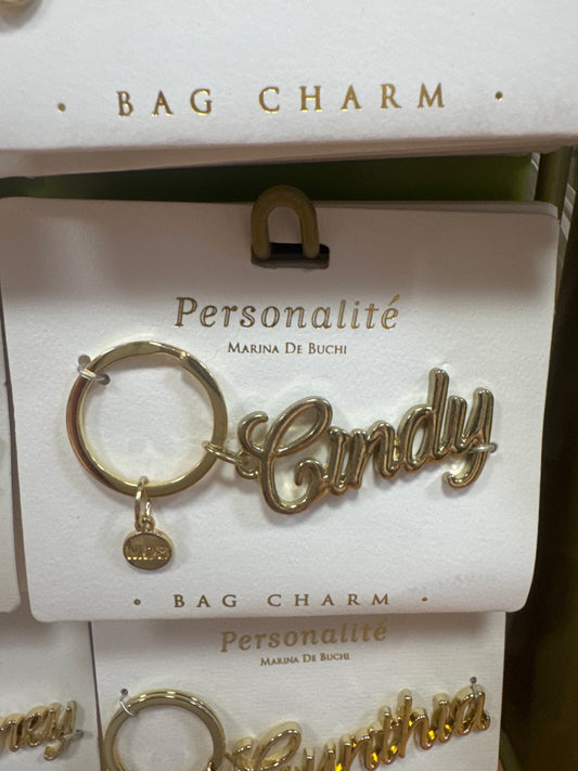 BAG CHARM KEYCHAIN - CINDY
