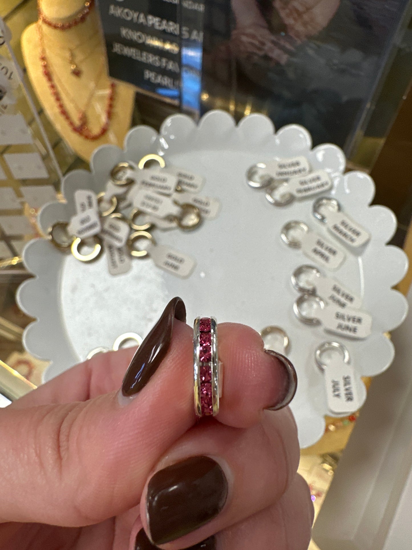 BIRTHSTONE CHARM - SILVER - OCTOBER