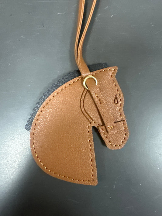 VEGAN LEATHER HORSE HEAD PURSE CHARM