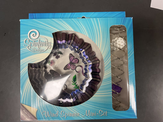 MINI SET W/TAIL - 3D PURPLE BUTTERFLY