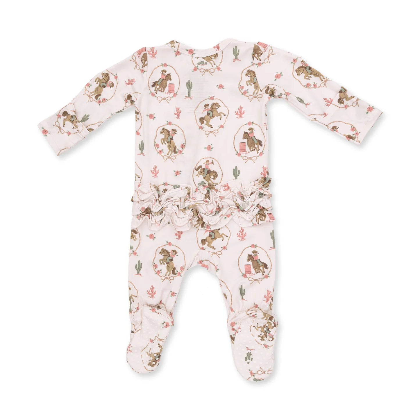 BABY 2-WAY RUFFLE BACK ZIPPER FOOTIE