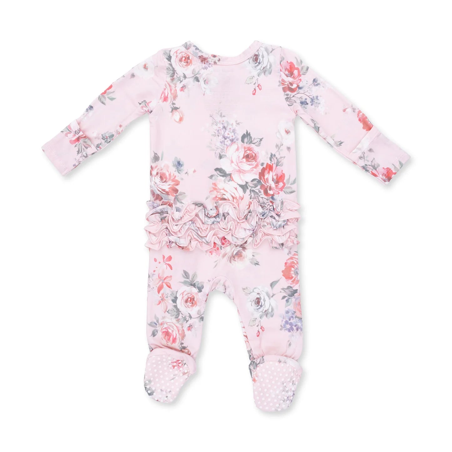 BABY 2-WAY RUFFLE BACK ZIPPER FOOTIE