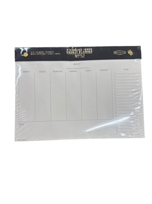 STANDARD ISSUE WEEKLY PLANNER