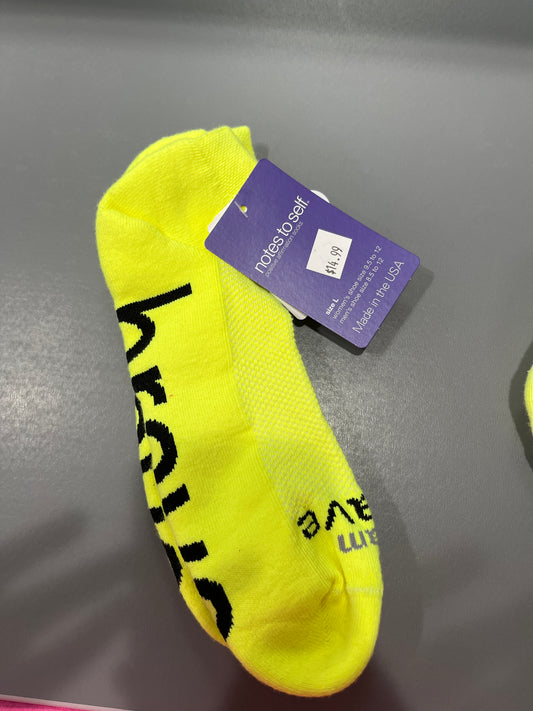 SOCKS - BRAVE - YELLOW W/BLACK - L