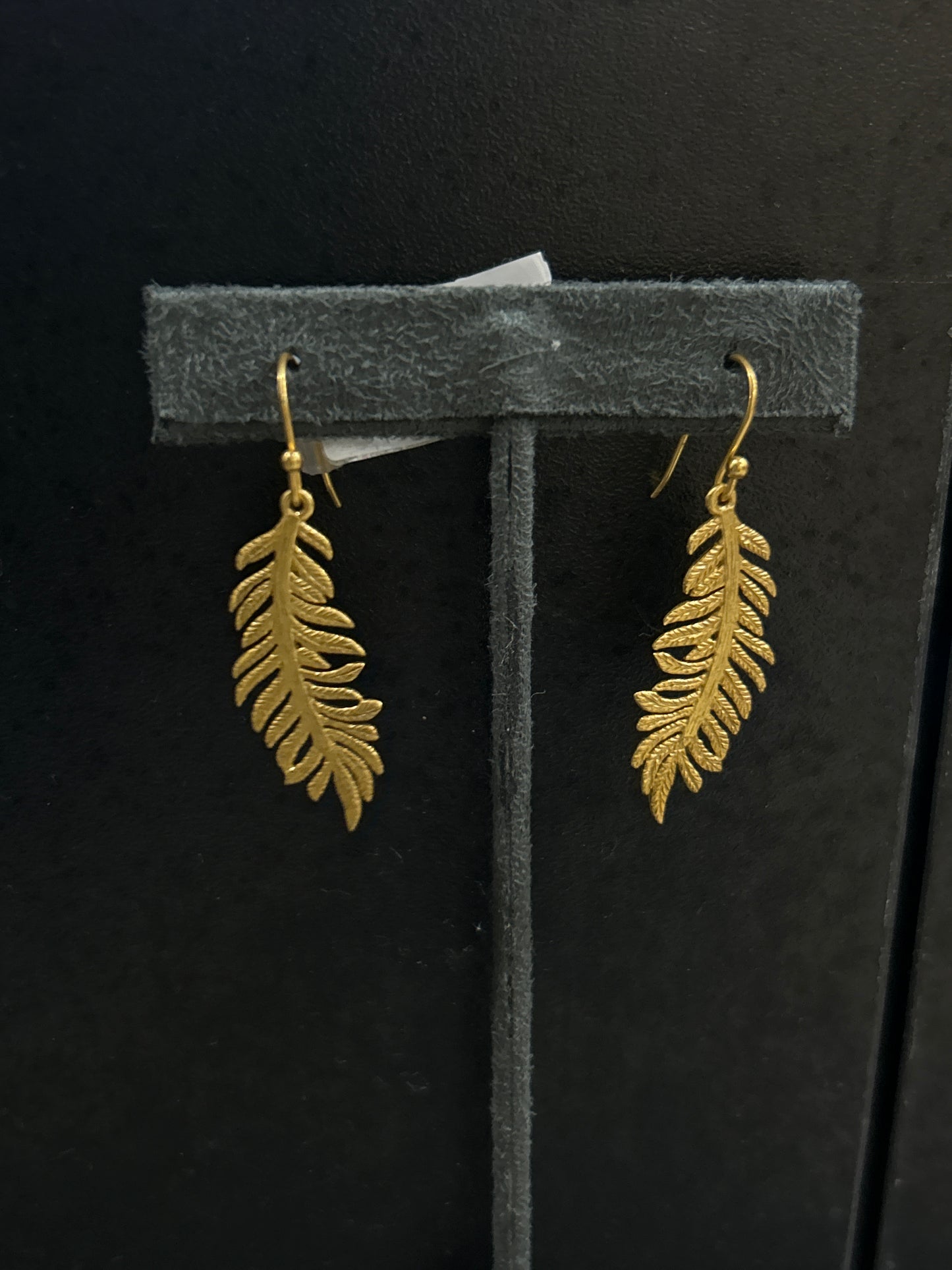 FERN EARRING GOLD OS