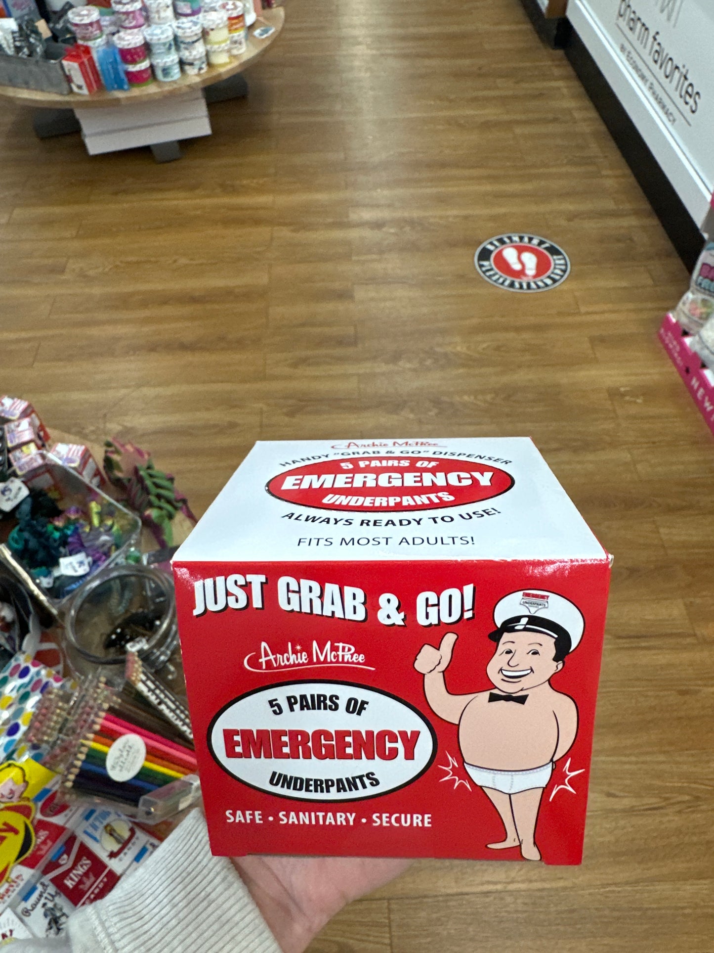 EMERGENCY UNDERPANTS DISPENSER - 5PK