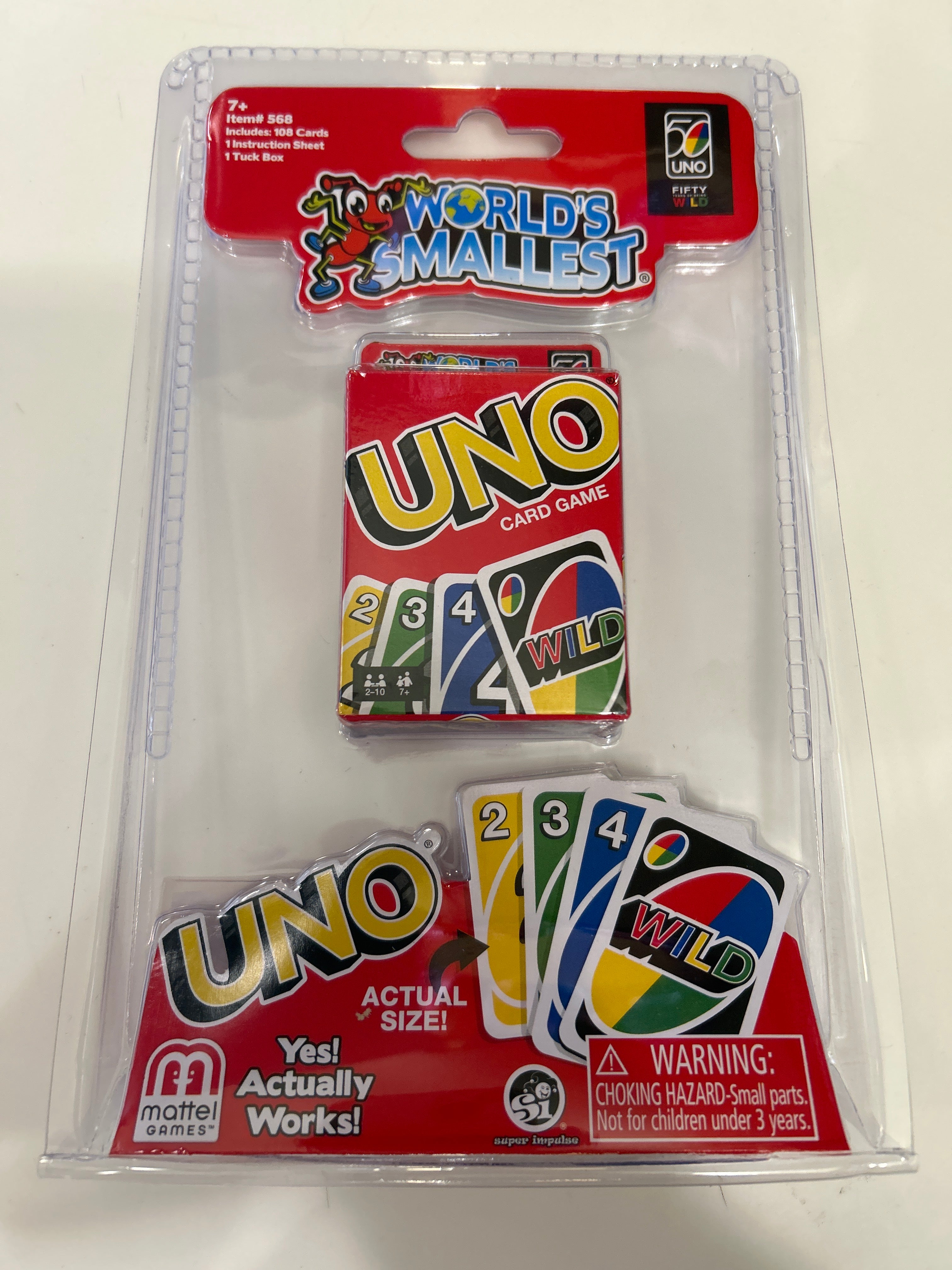 WORLDS SMALLEST -  UNO CARD GAME