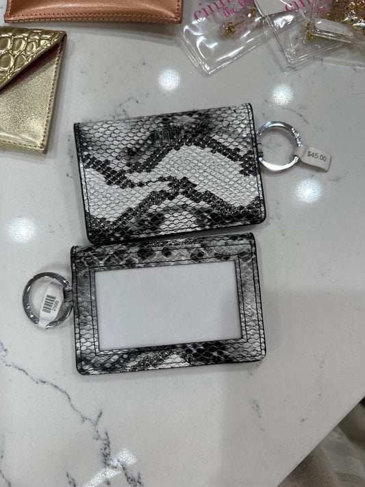 O-VENTURE TUXEDO SNAKESKIN ID CASE