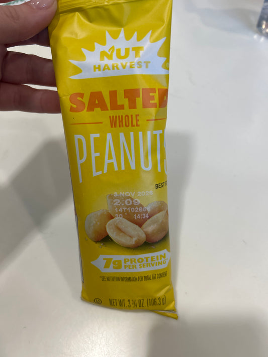 Salted whole peanuts