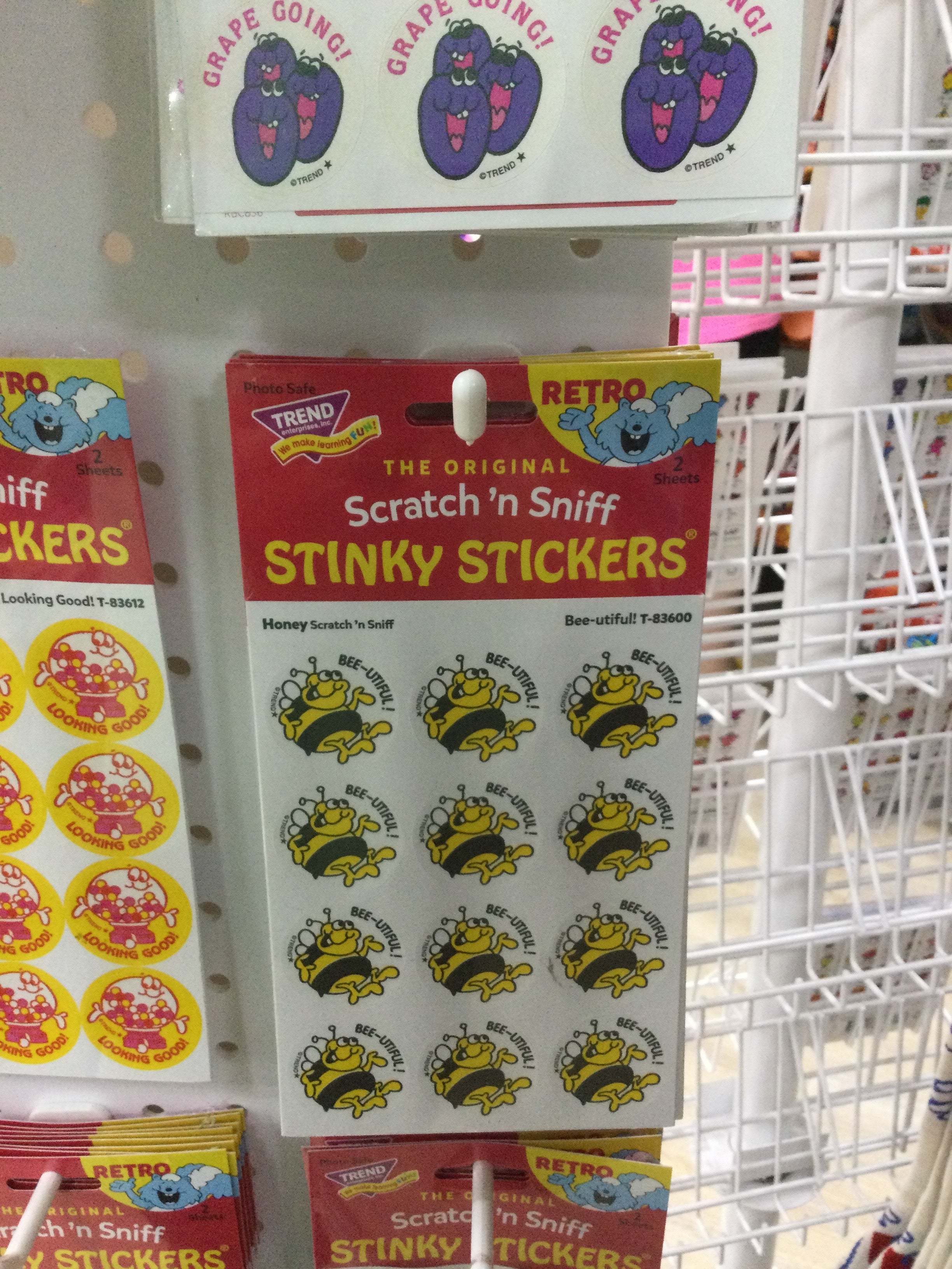 SCRATCH N SNIFF STINKY STICKERS - HONEY