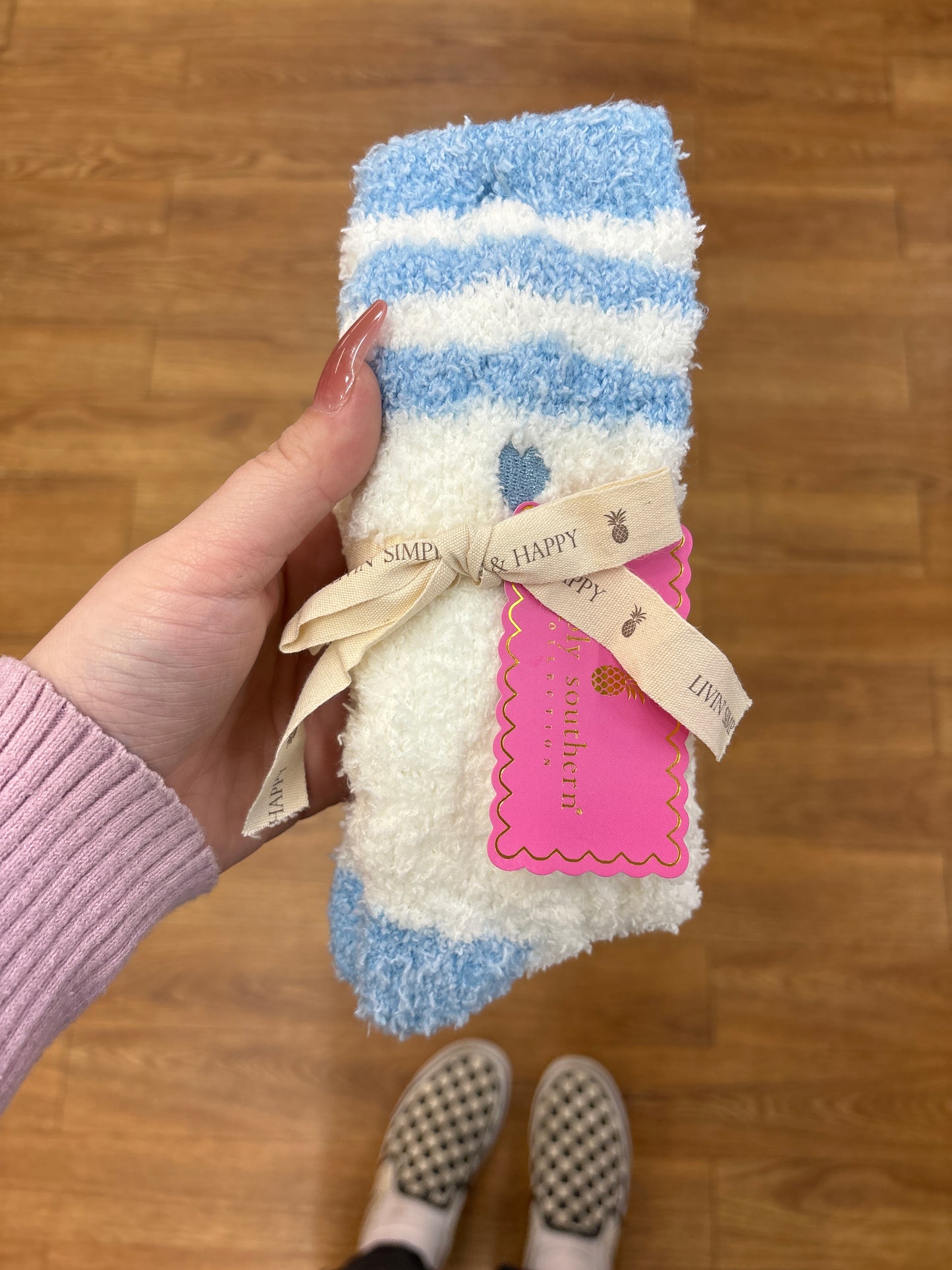 SOFT AND COZY SOCKS / STRIPES/ BLUE