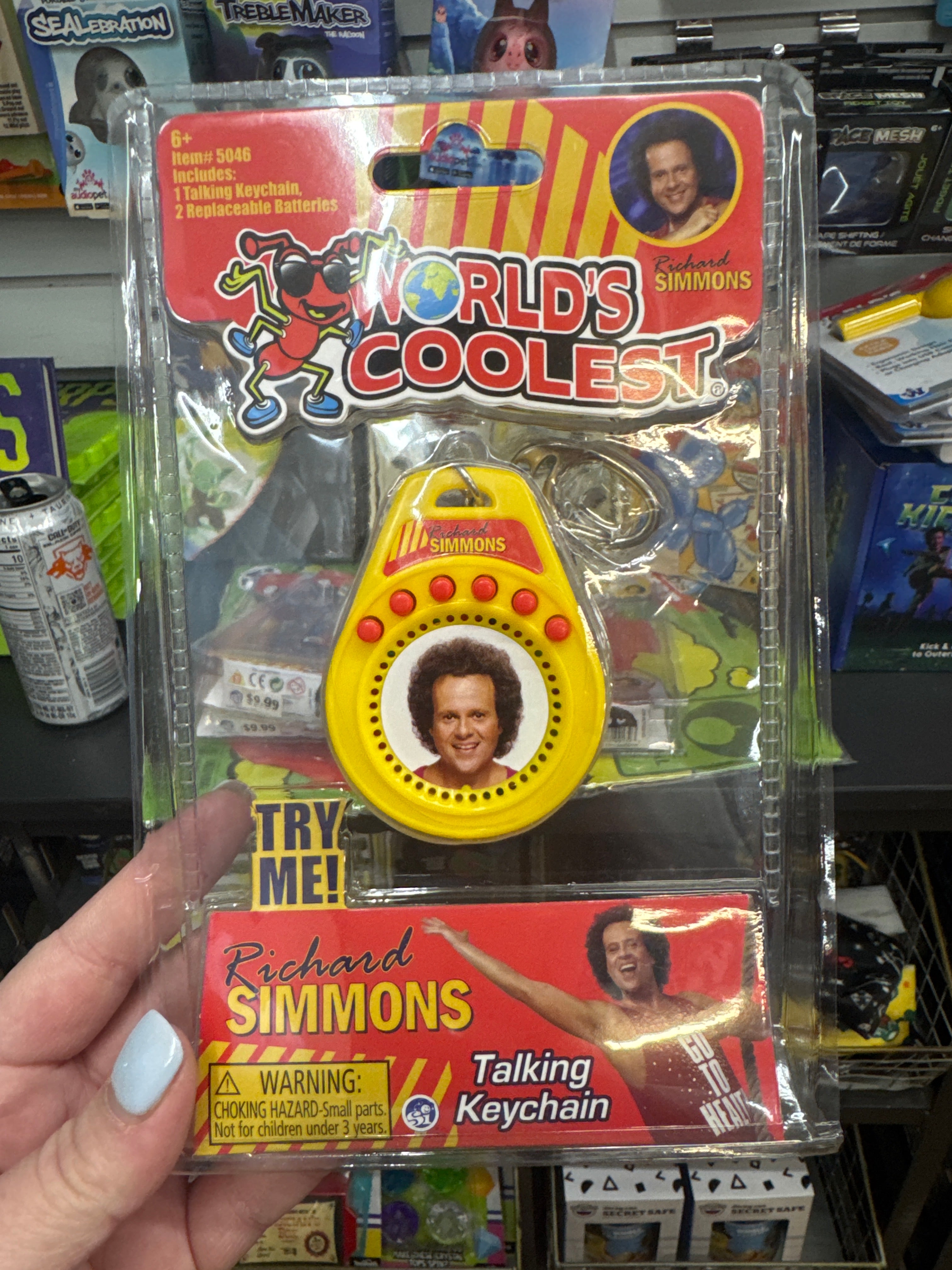 WORLDS SMALLEST RICHARDS SIMMONS TALKING KEYCHAIN