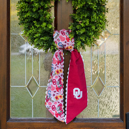 OU COTTON WREATH SCARF