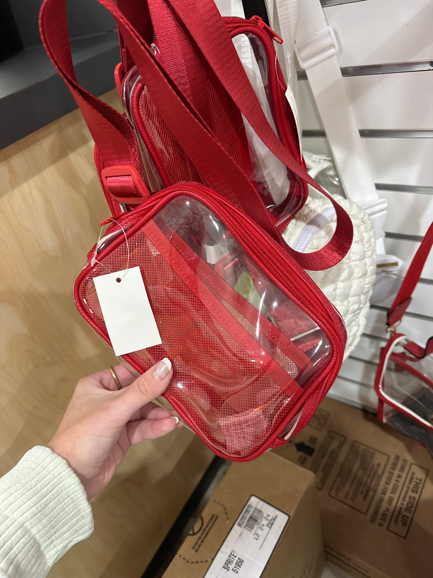 CLEAR FANNY PACK - RED - Pharm Favorites by Economy Pharmacy