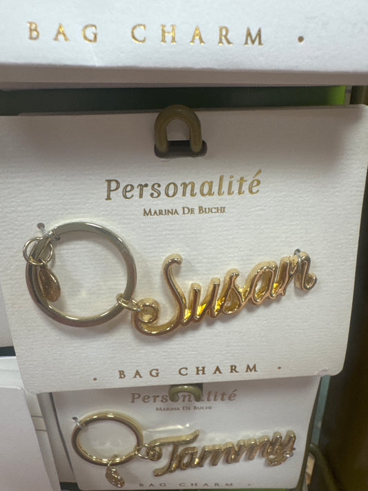 BAG CHARM KEYCHAIN - SUSAN