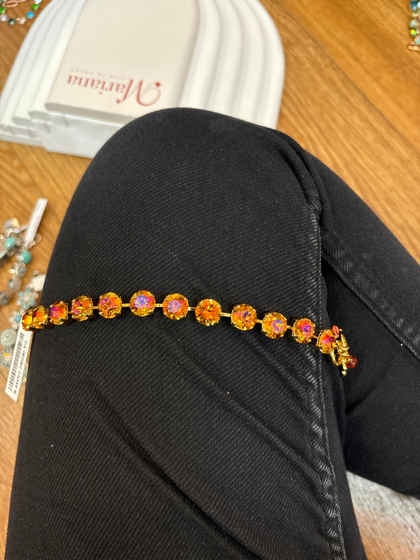 YG ORANGE IRIDESCENT BRACELET