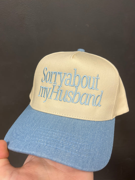 BLUE/CREAM - SORRY ABOUT MY HUSBAND