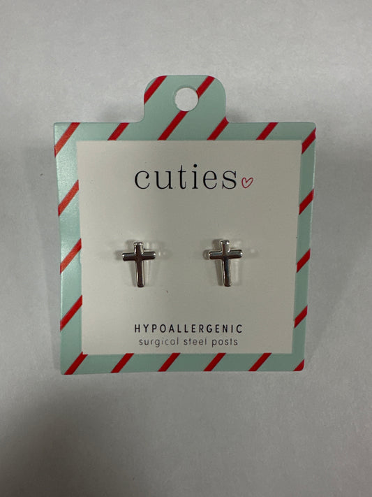 CLASSIC SILVER CROSSES EARRINGS